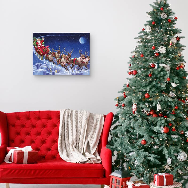Santa's Sleigh by The Macneil Studio Canvas Art Print