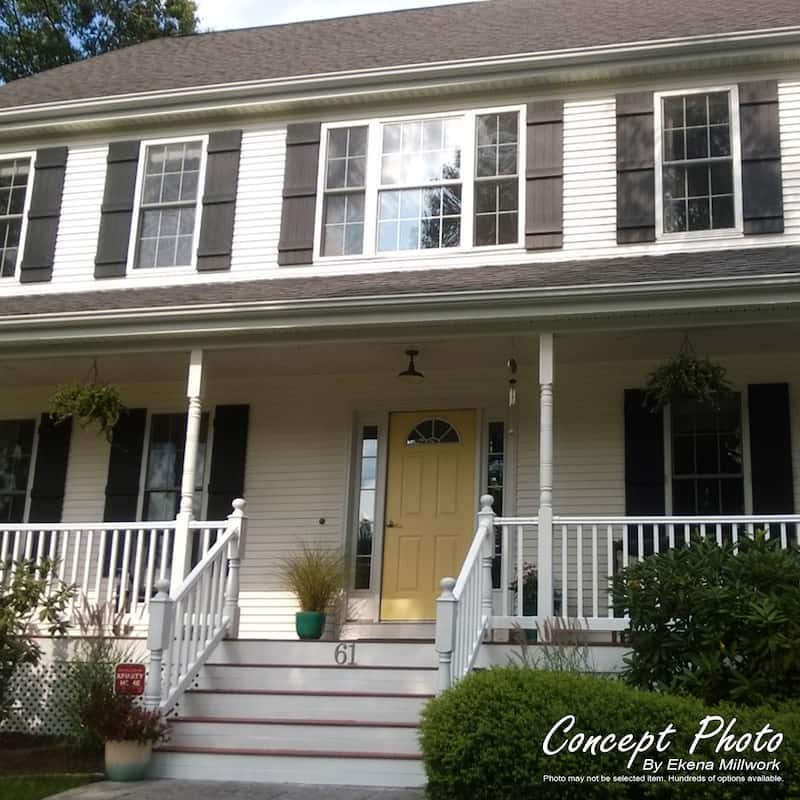 Rustic Two Board Joined BoardnBatten Faux Wood Shutters (Per Pair) Bed Bath & Beyond 29002903