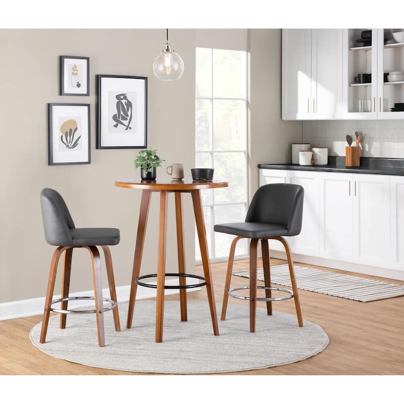 Carson Carrington Vallberga 26" Upholstered Counter Stool (Set of 2)