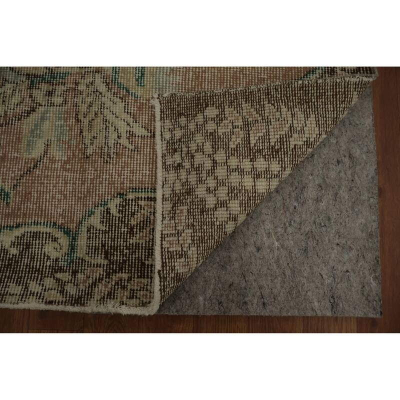 Hand Knotted Oriental 100% Wool Carpet Transitional Floral Beige & Ivories Anatolian Area Rug - 9' 5'' X 5' 8''