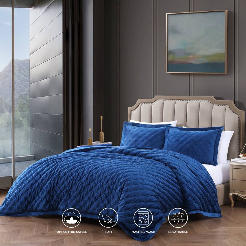 Bebejan 3 Piece Velvet Comforter Set