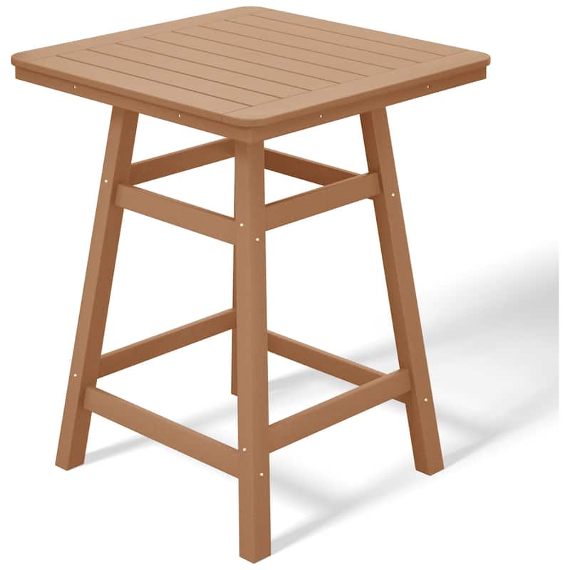 Laguna Hdpe All Weather Outdoor Patio 30" Square Counter Bistro Table