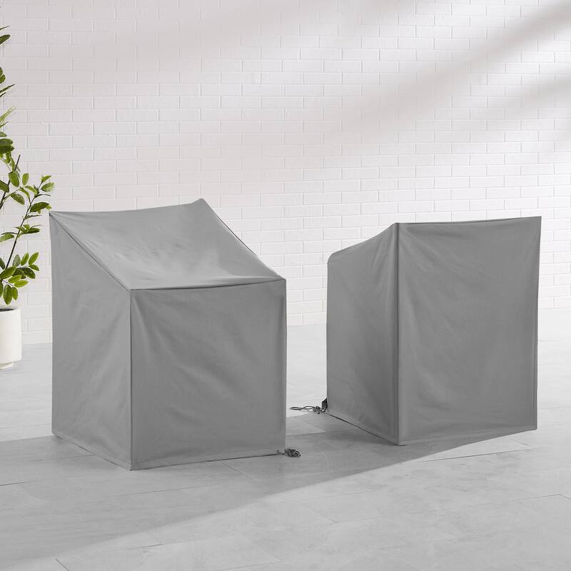 Crosley 2Pc Outdoor Dining Arm Chair Furniture Cover Set - Gray
