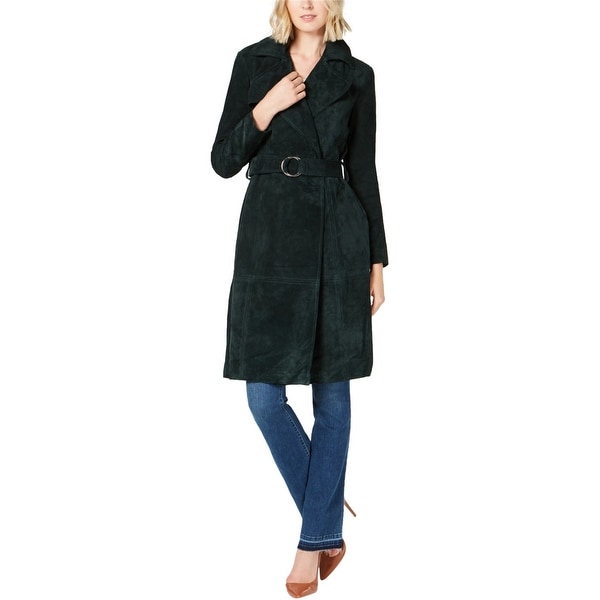 I-N-C Womens Solid Trench Coat. Opens flyout.