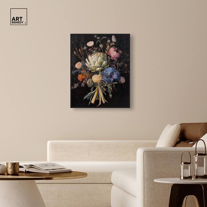 Moody Artichoke II Canvas by Art Remedy