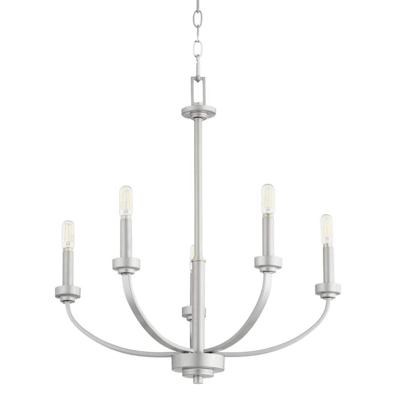 Quorum International Reyes 5 Light 26" Wide Chandelier - Classic Nickel