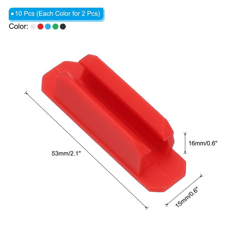 Pen Holder for Desk, 10 Pack Adhesive Pencil Holders Pencil Holder - Multicolor