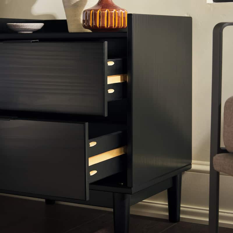Middlebrook Designs Mid-Century 2-Drawer Solid Wood Nightstand