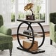 preview thumbnail 18 of 29, 3 Tiers End Table, Wood Side Table for Living Room, Slim Nightstand 1 Pc - Grey