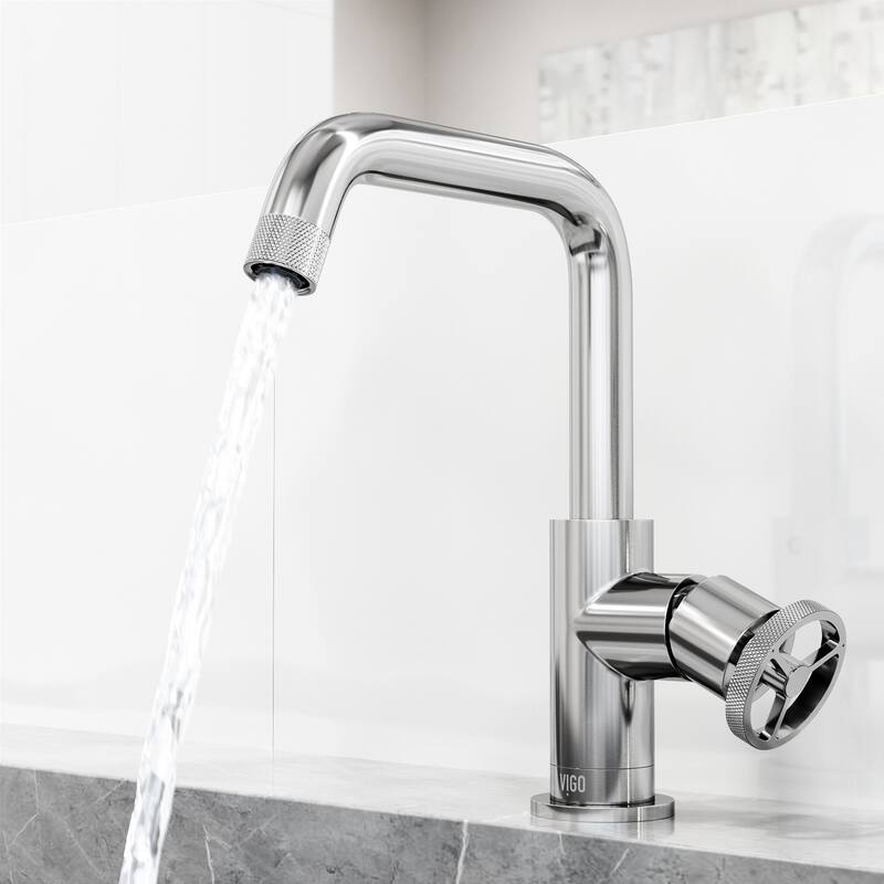VIGO Cass 9" H Single Handle Single Hole Bathroom Faucet