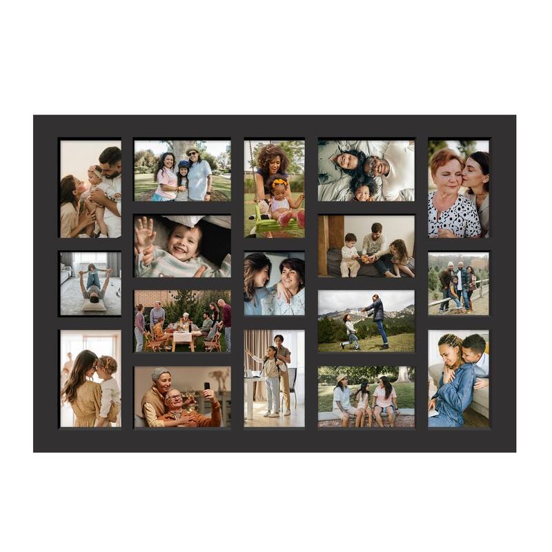 Rustic 17-Pack 4x6 Collage Frame 26.2x18.4 Inch Picture Frames Collage Wall Decor