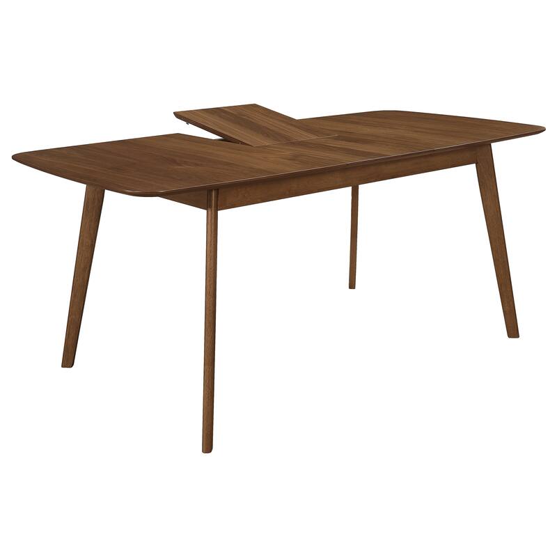 Carson Carrington Natural Walnut Extension Leaf Dining Table