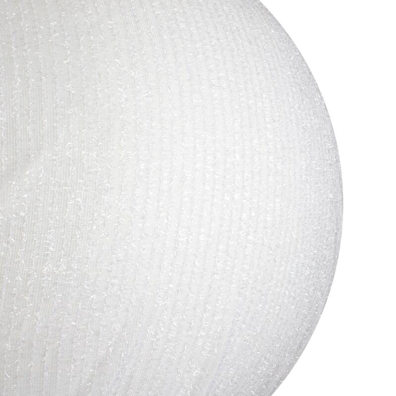 27.5" White Tinsel Inflatable Christmas Ornament Outdoor Decoration