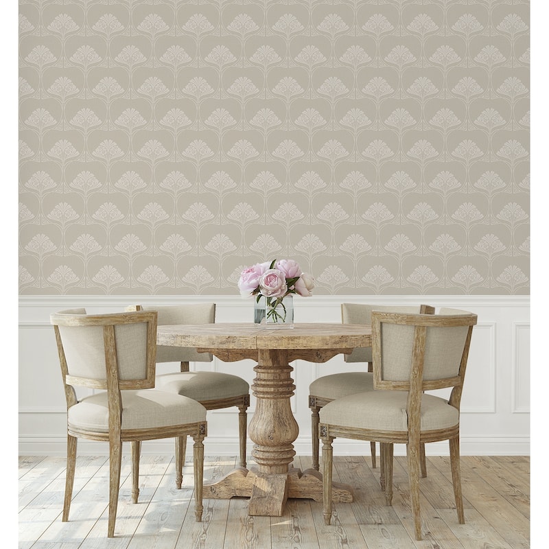 NextWall Deco Floral Peel and Stick Wallpaper