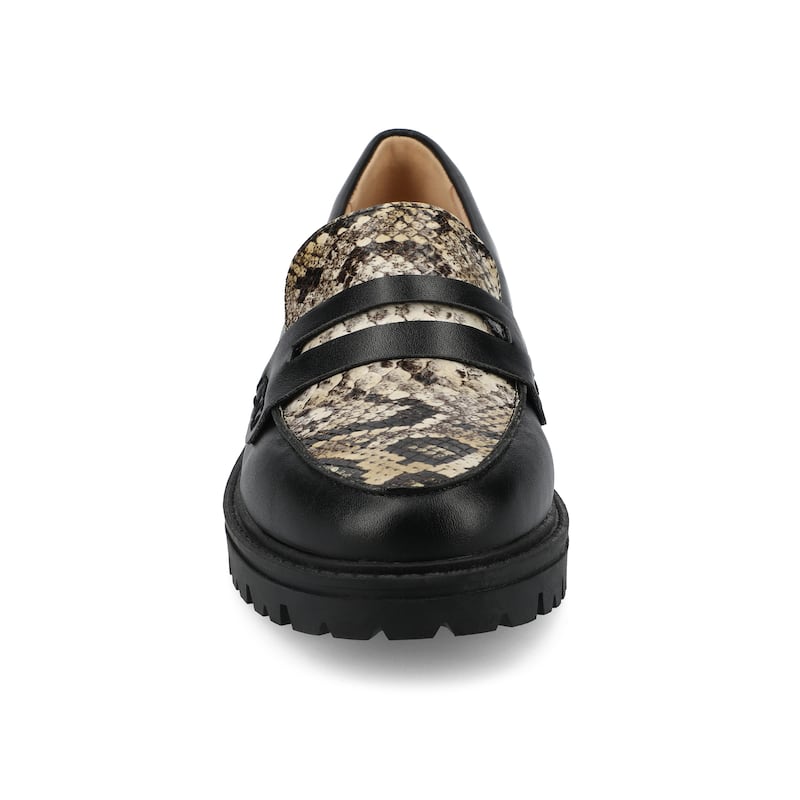 Journee Women's Kenly Loafer - Snake - 9.5
