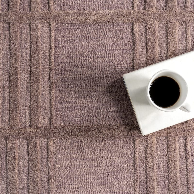 Mallory Plaid Wool Area Rug