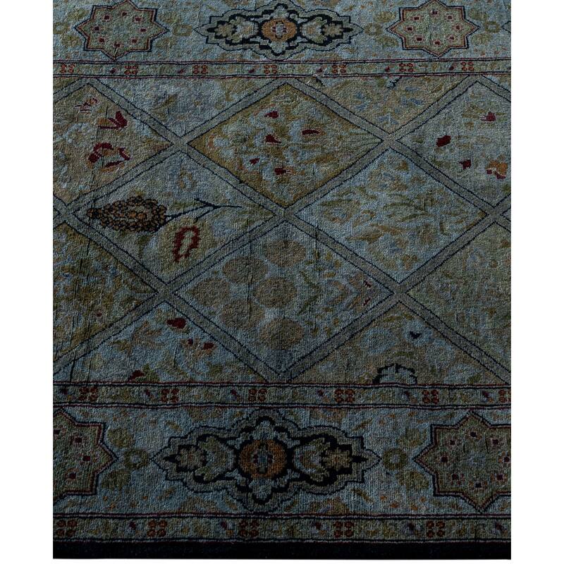 Overdyed One-of-a-Kind Hand-Knotted Area Rug - Gray - 2' 8" x 4' 3"