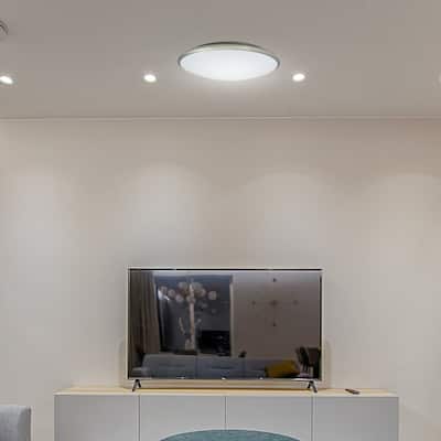 Amax Lighting 20W LED Euro in Brush Nickel Finish w/1200 Lumens
