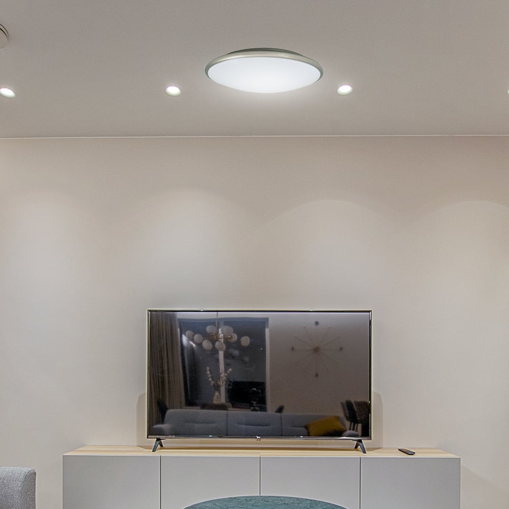 Amax Lighting 20W LED Euro in Brush Nickel Finish w/1200 Lumens