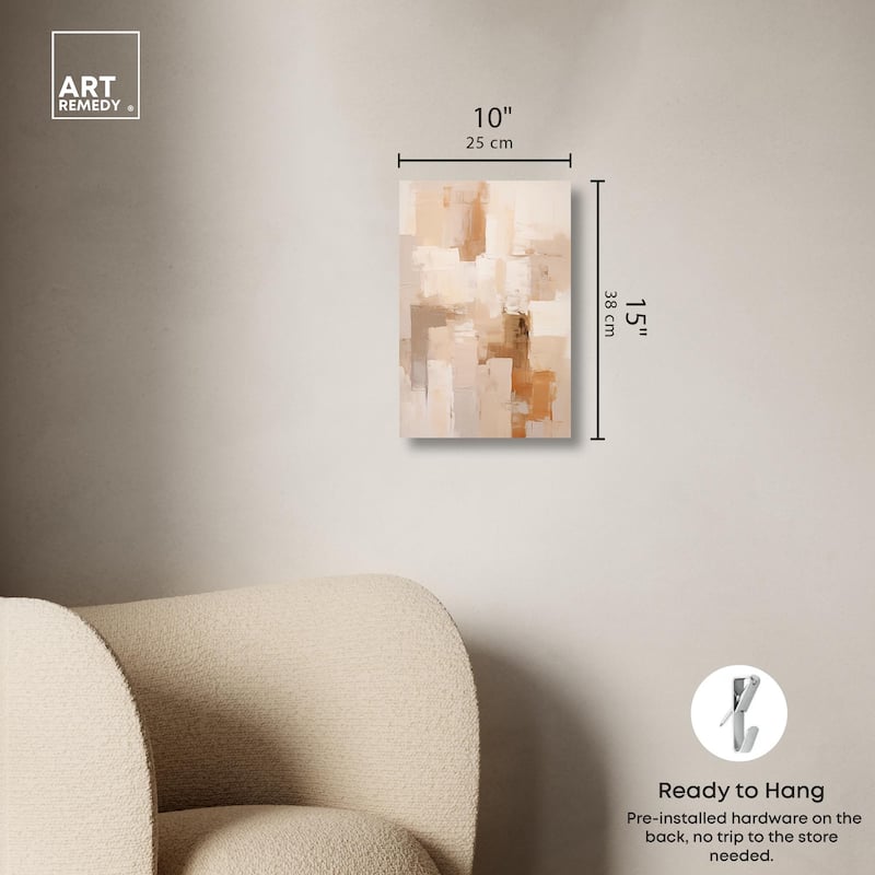 Sandstone Hush Canvas by Art Remedy, Gallery Wrapped
