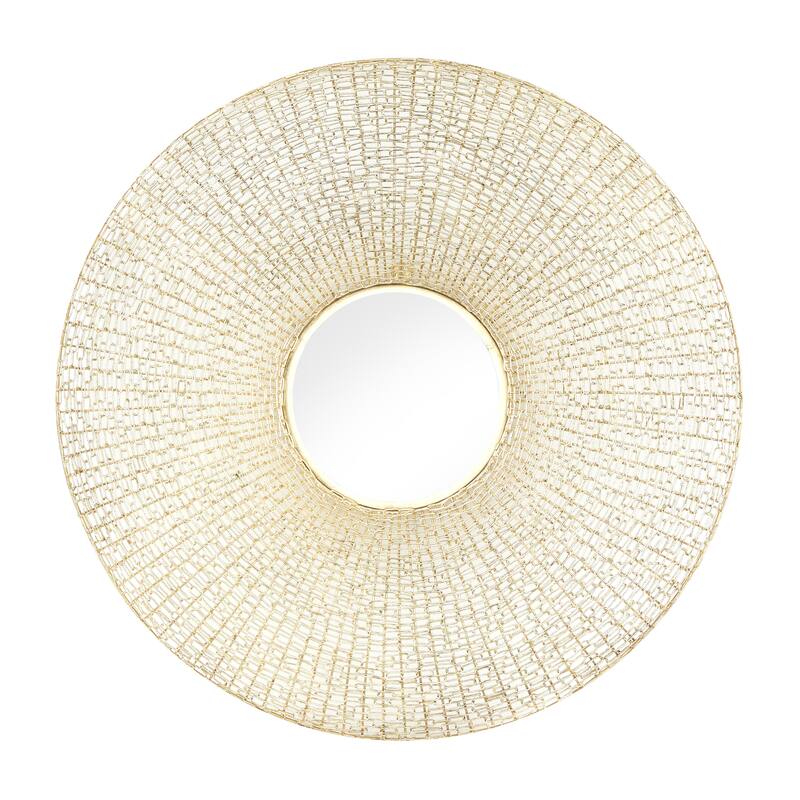Metal Starburst Wall Mirror - Gold - Roche River Decor - Gold