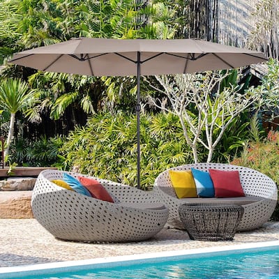 North Bend 15-foot Rectangular Market Umbrella by Havenside Home