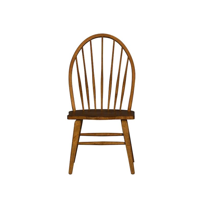 The Gray Barn Hearthstone Ridge Tobacco Windsor Back Side Chair (Set of 2)