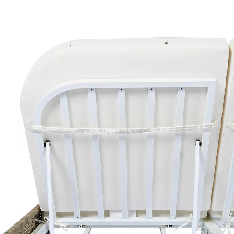 Iron Frame Outdoor Bed Loveseat