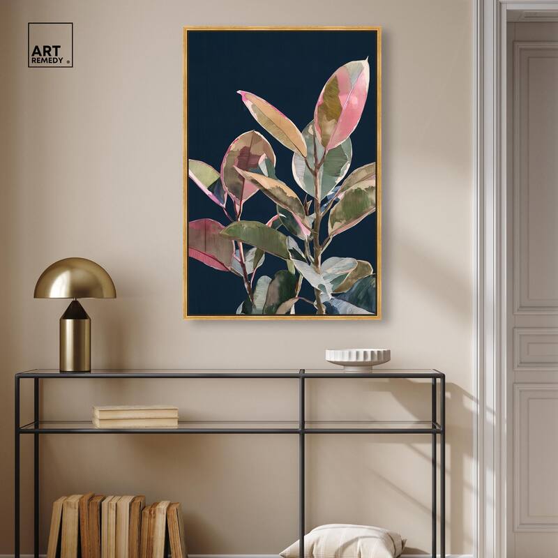 Fuchsia Frond II Canvas by Art Remedy