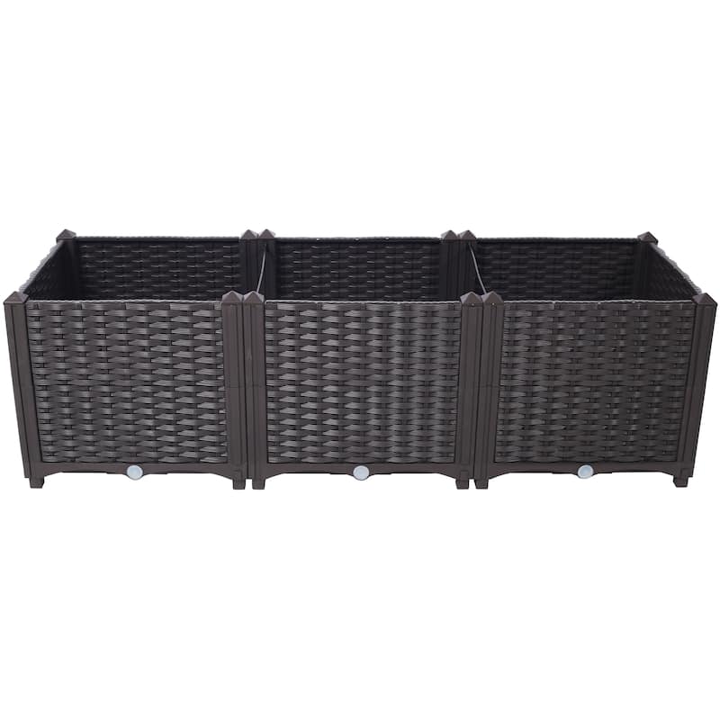 Portable Vegetable & Flower Planter Box, for Patio, Balcony, Backyard