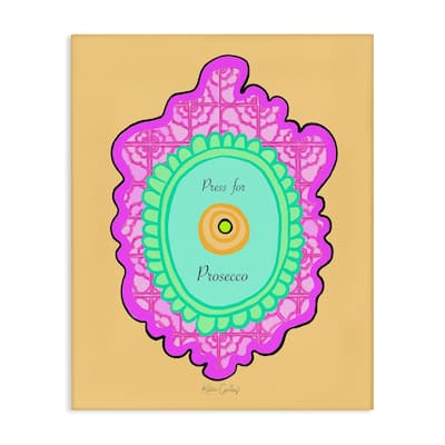 Stupell Press For Prosecco Button Canvas Wall Art Design By Katie Conley