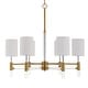 preview thumbnail 3 of 6, Uttermost Welkin 6 Light Modern Chandelier - 30"W x 27.75"H x 30"D