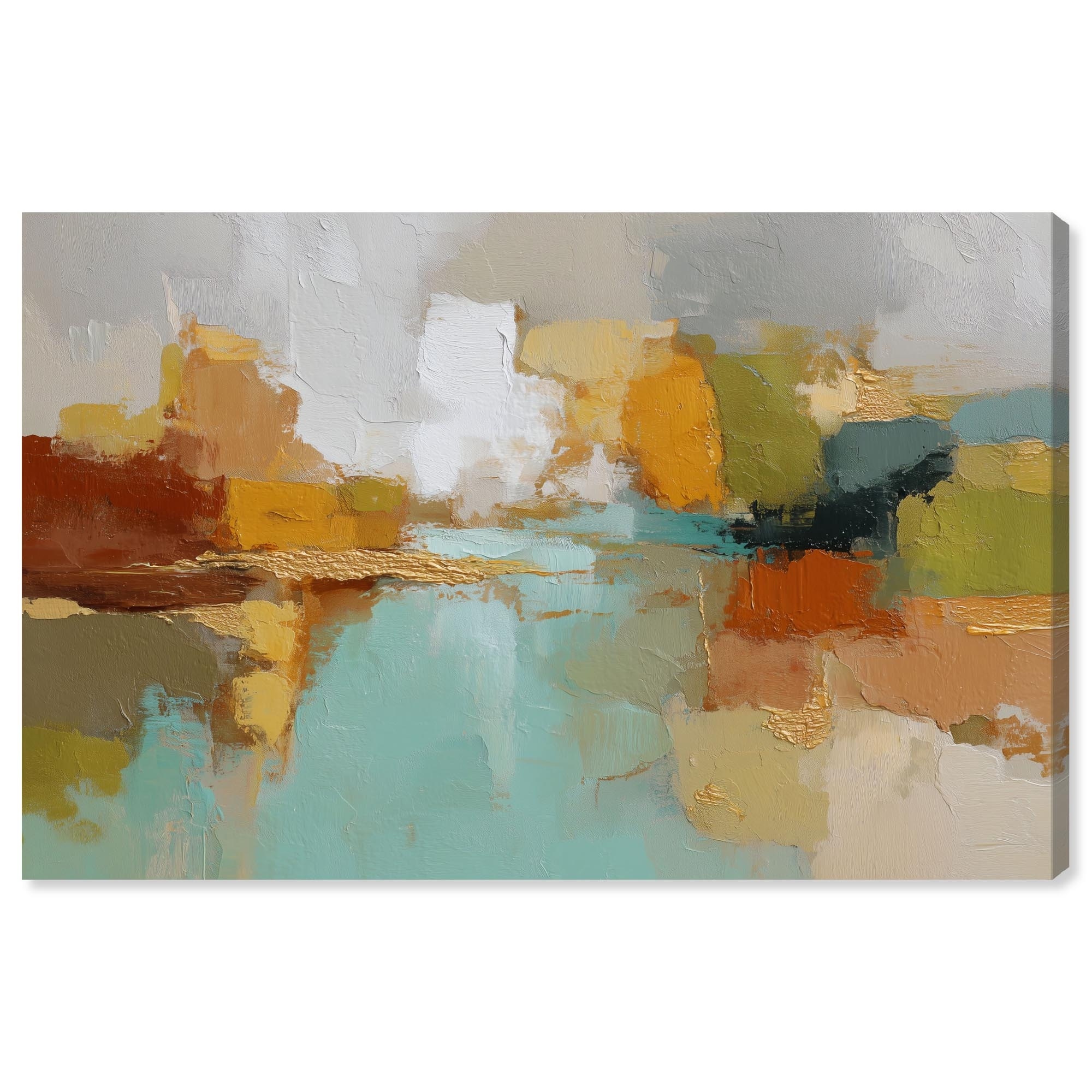 Minimalist Tones III Abstract Wall Art Wrapped Canvas Print by Art Remedy