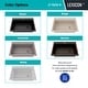 preview thumbnail 7 of 5, 33 Inch Lexicon Platinum Quartz Composite Drop-in Undermount Single Bowl Workstation Galaxy White Kitchen Sink LP-750TM-W