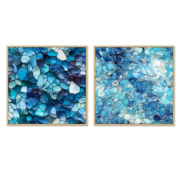 Society6 ケース Turquoise and blue mosaic-(photograph) Designart 