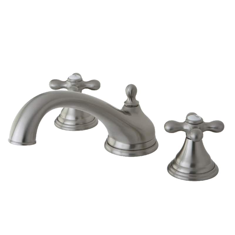 Kingston Brass Vintage 3-Hole Deck Mount Roman Tub Faucet - Brushed Nickel
