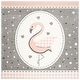 preview thumbnail 5 of 12, SAFAVIEH Carousel Kids Richarde Flamingo Rug 4' Square - Pink/Ivory - Square
