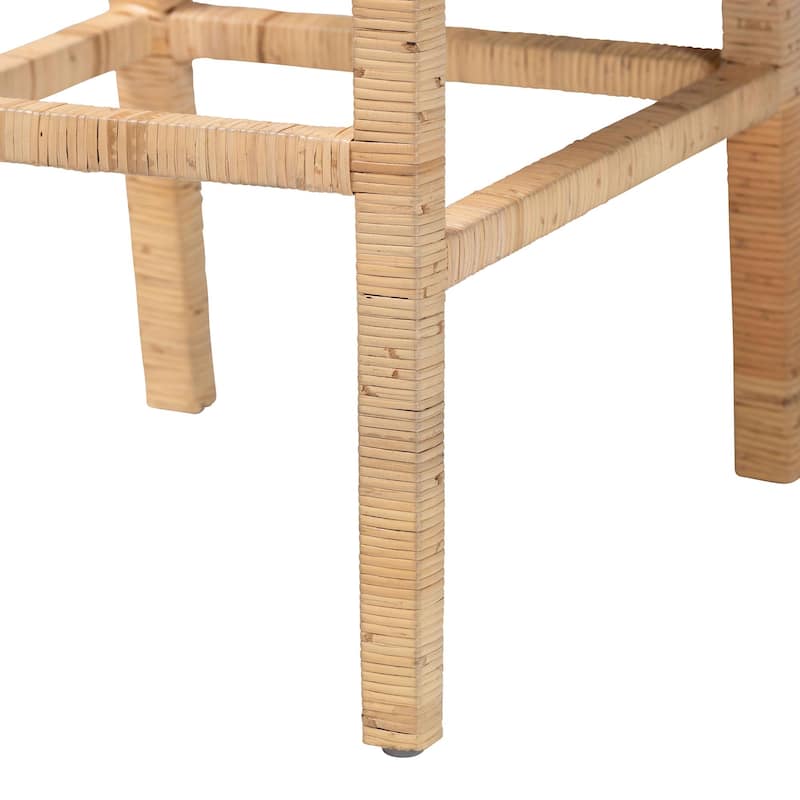 Sofia Bohemian Natural Rattan Bar Stool