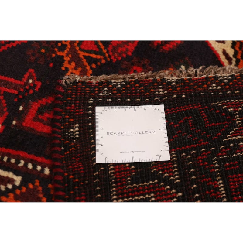ECARPETGALLERY Hand-knotted Melis Red Wool Rug - 6'8 x 9'9