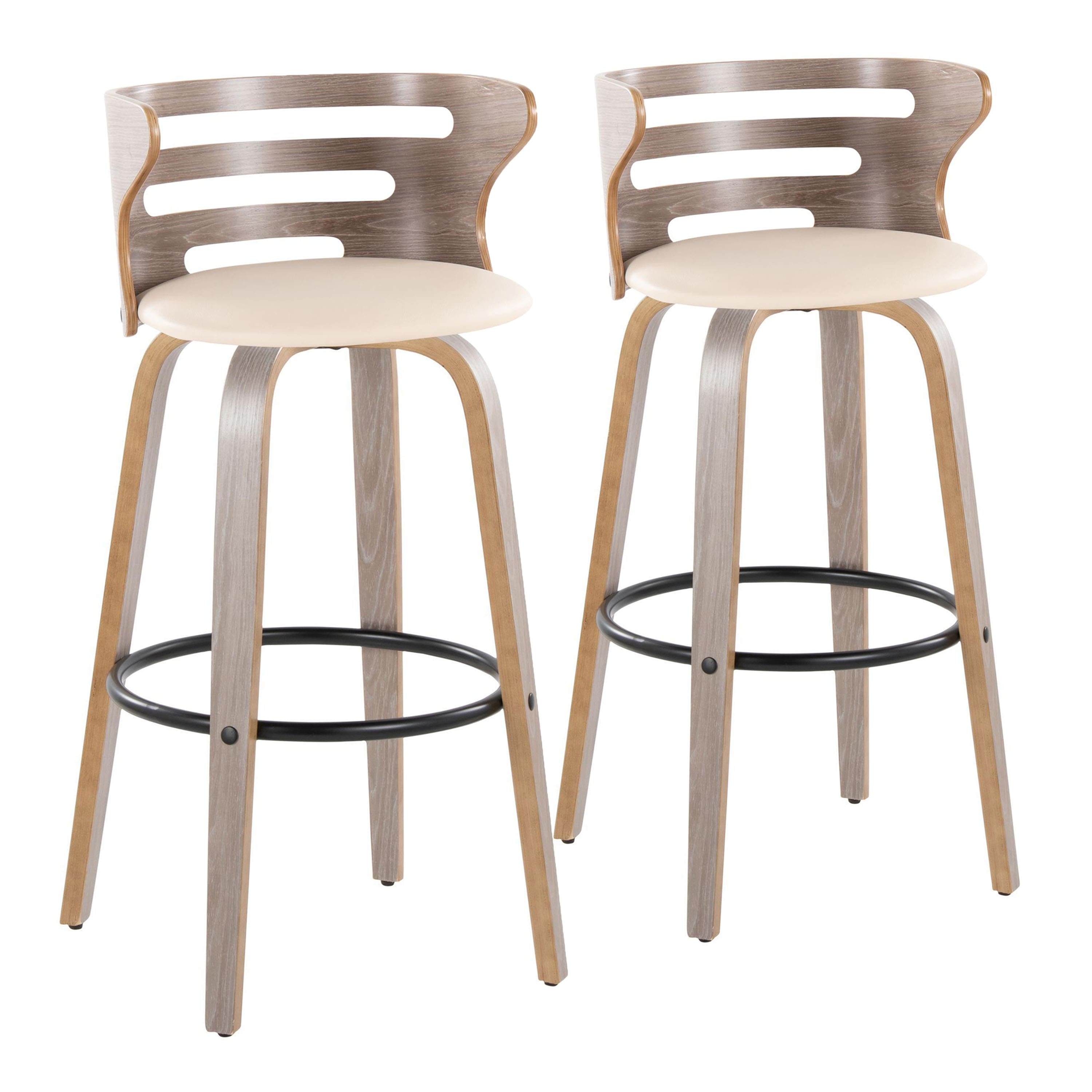 Option Cream Faux Leather/Light Grey/Black