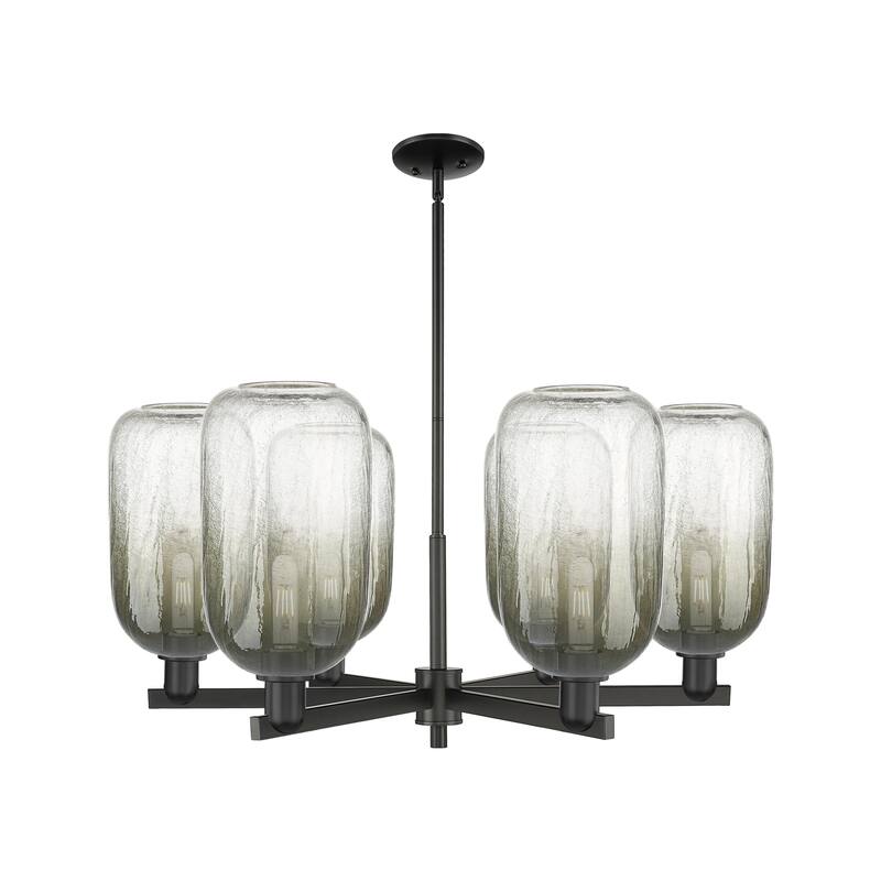 Innovations Lighting Downtown Urban - Brookhaven Cloche - 6 Light 24" Stem Hung Chandelier