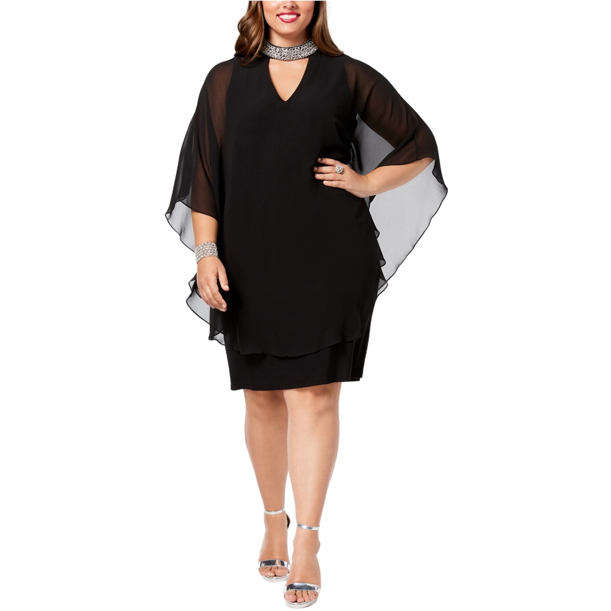 black ruffle sleeve dress Leandra Cascading Ruffle Gown – Tadashi Shoji Official Online Boutique