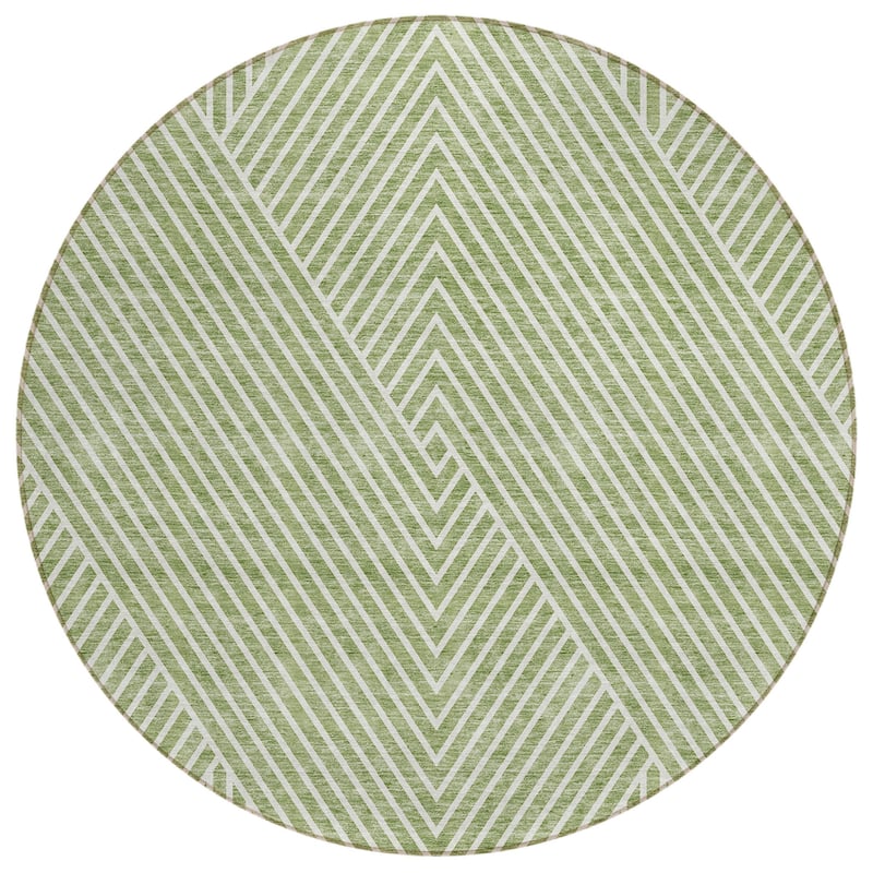 HomeRoots Geometric Transitional Rectangle Outdoor Rug
