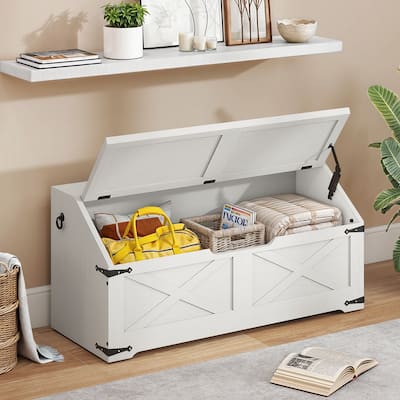 39" Lift-Top Storage Chest Storage Bench Organizer for Entryway, Bedroom, Living Room