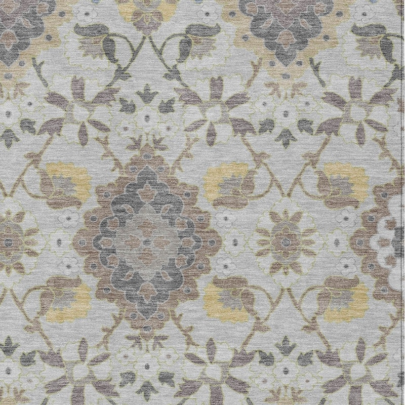 HomeRoots Oriental Traditional Rectangle Outdoor Rug