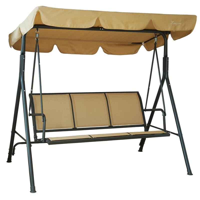Kozyard Belle 3-person Outdoor Patio Swing with Canopy