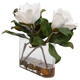Uttermost Middleton Magnolia Flower Centerpiece - 15.75" H