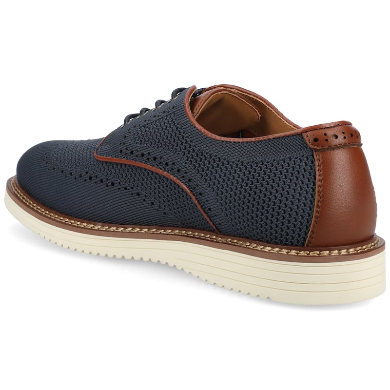 Vance Mens Whitaker Casual Knit Hybrid Wingtip Dress Shoe