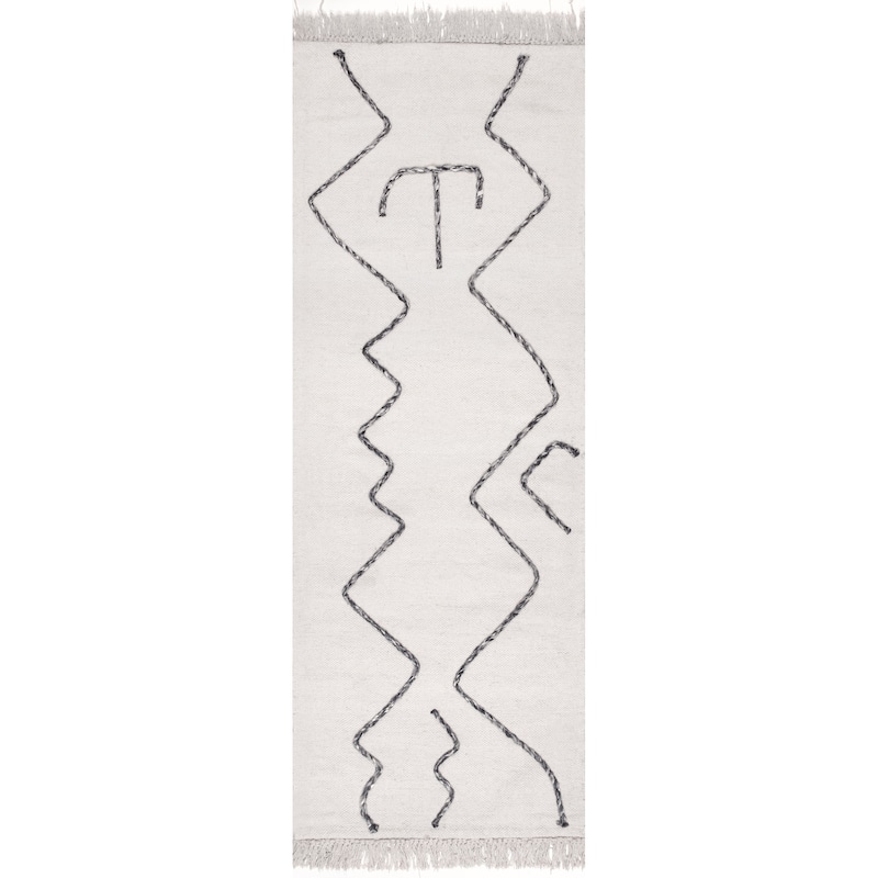 Nuloom Moira Tribal Flatweave Tassel Area Rug