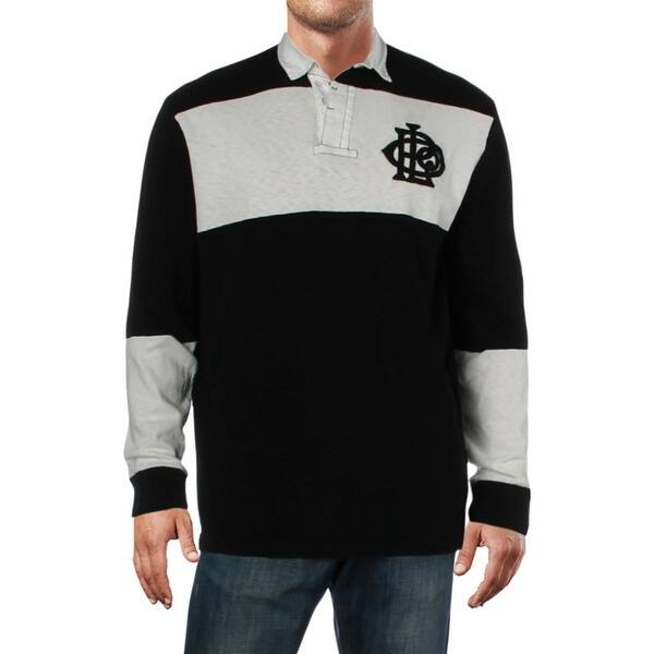 Shop Polo Ralph Lauren Mens Casual Shirt Rugby Long Sleeves L